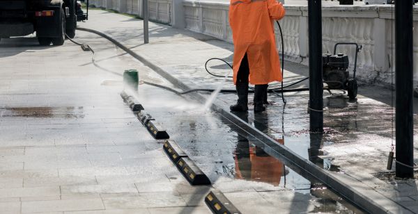 Parking Lot Pressure Washing in Anderson